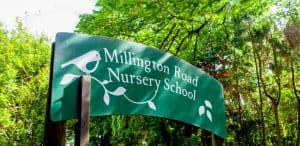Millington Road Nursery School sign
