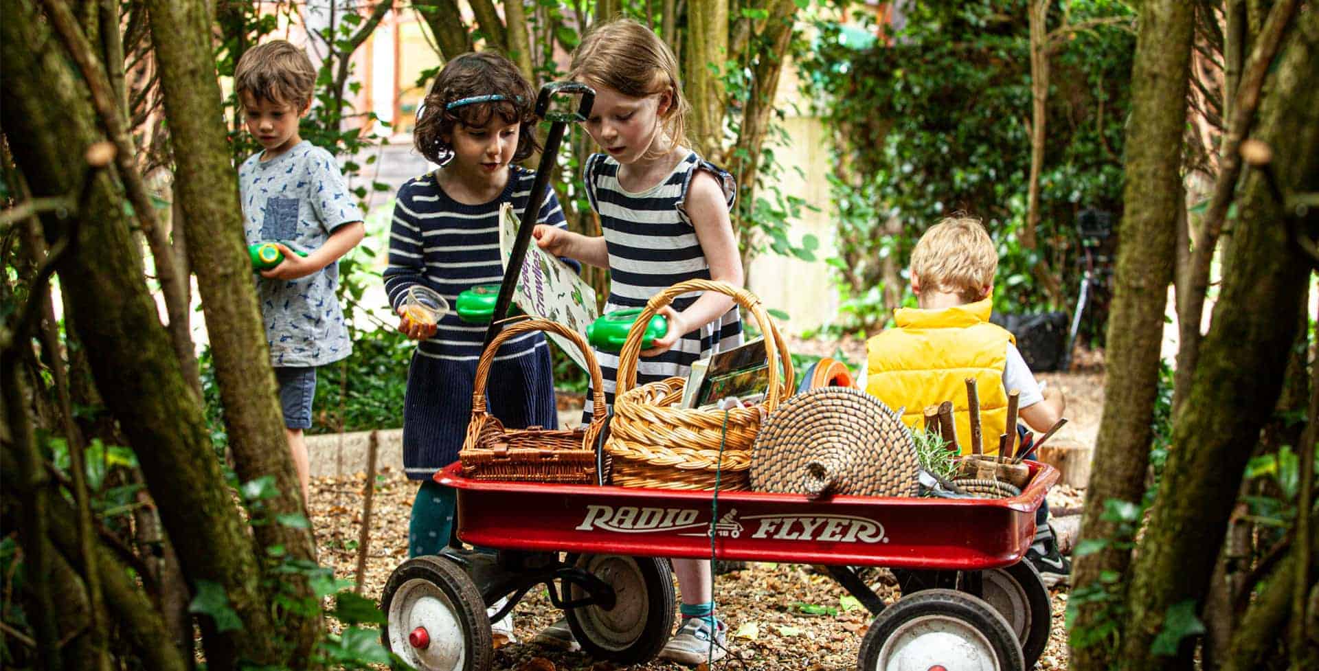 The leafy lane that leads to Millington Road Nursery School